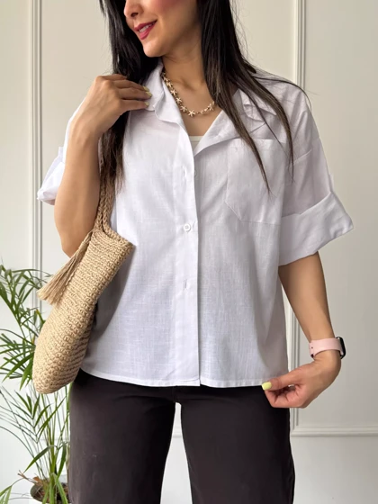 مانتو شومیزی باکسی سایه