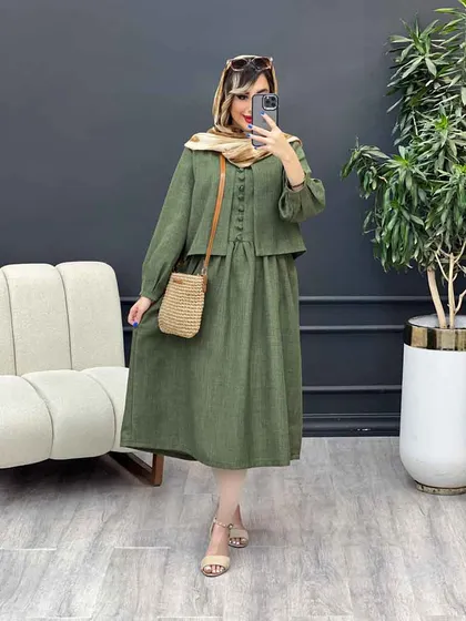 کت و پیراهن کمر پیله دار