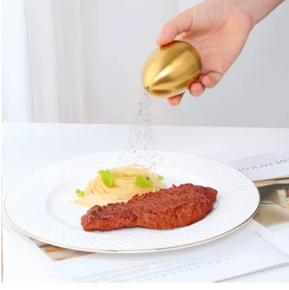 نمکدان تخم مرغی در دو رنگ