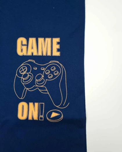 ست راحتی پسرانه نخی طرح game برند سیلکا