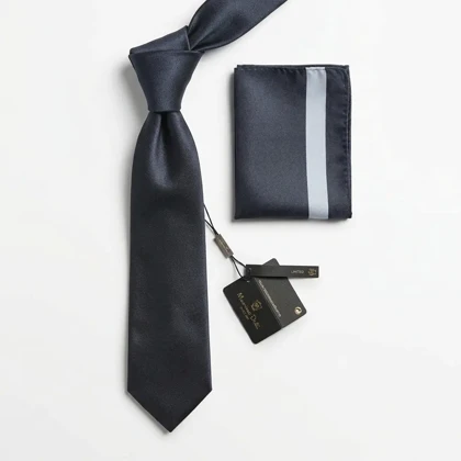 کراوات و پوشت ساتن مخملی برند Massimo Dutti