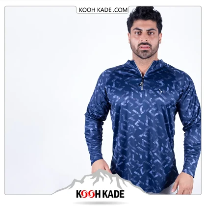 تیشرت ورزشی نیم زیپ ATOM