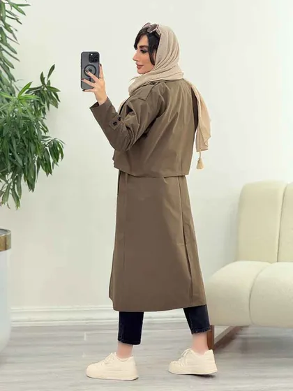 بارانی دو تکه سرشانه پاگن