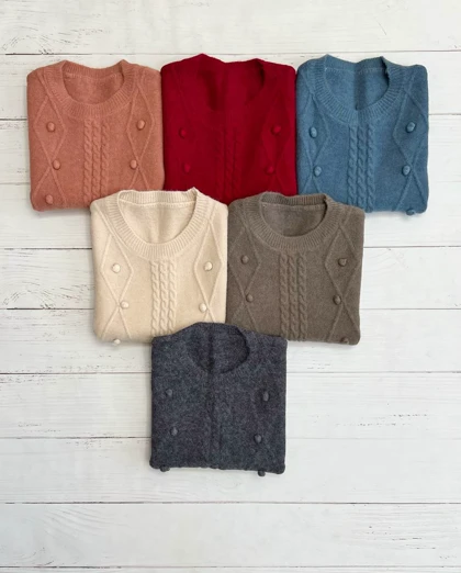 جلیقه بافت رنگی کد 3241