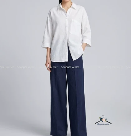 شومیز سفید باکسی ZARA