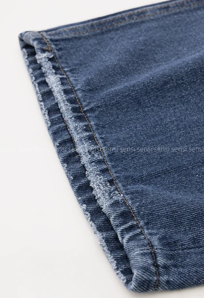 شلوار جین کراپت واید لگ کد1005012