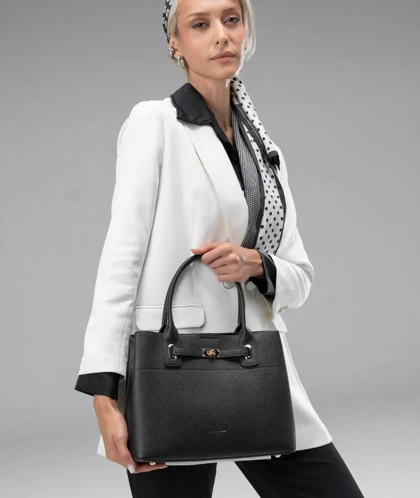 کیف دستی زنانه چرم مصنوعی دسته دار دیوید جونز DAVIDJONES