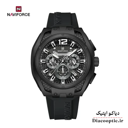 ساعت مچی مردانه سه موتور برند نیوی فورس مدل NF 8063 بند رابر
