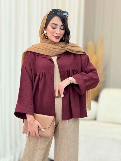 مانتو چین‌دار نیارا