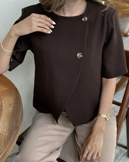 کت رومی قهوه ای
