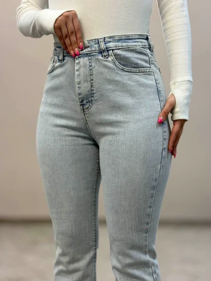 شلوار جین (بوتکات)دمپا یخی اسیدشور9484