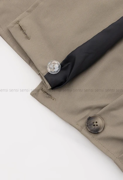 ترنچ کت پایین پیله کد1004623