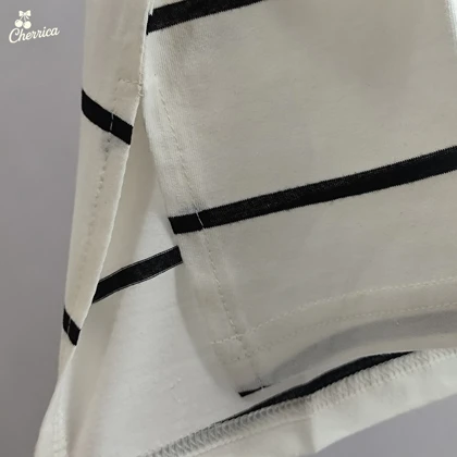 کراپ باکسی راه راه زنانه کد 124