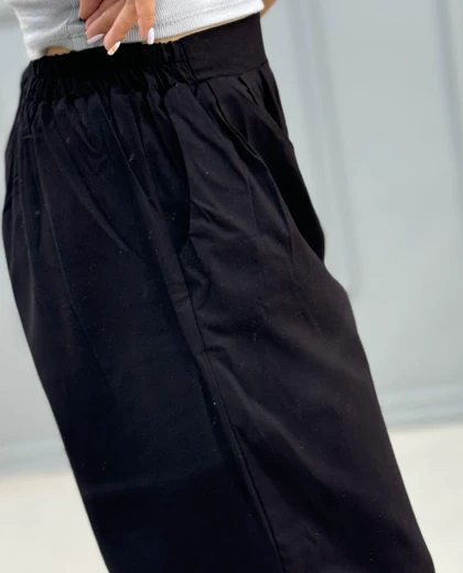 شلوار لینن مشکی