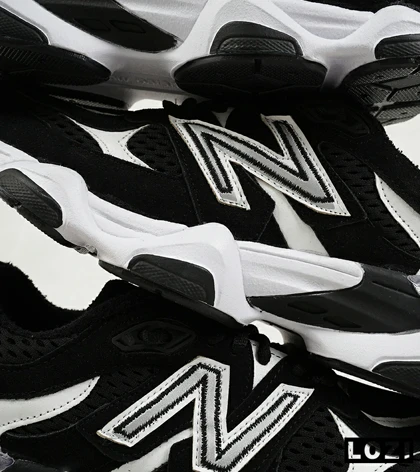 کفش کتانی بزرگ پا مشکی سفید NEW BALANCE 9060