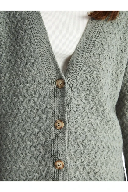 ژاکت کش باف پشمی زنانه اورجینال ال سی وایکیکی lc-waikiki