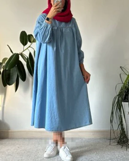 پیراهن جین پارچه ترک 1