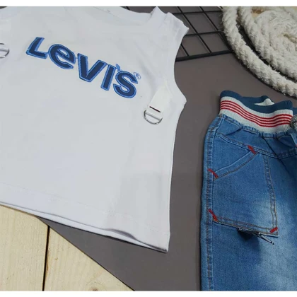 ست تاپ شورت پسرانه LEVIS