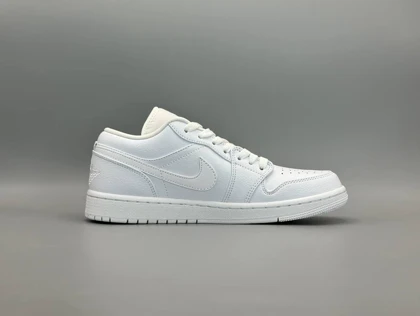 کتانی نایکی جردن1لو فول وایت/Nike Air Jordan1 low