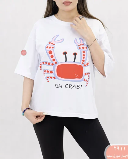 تیشرت باکسی میکس 2911