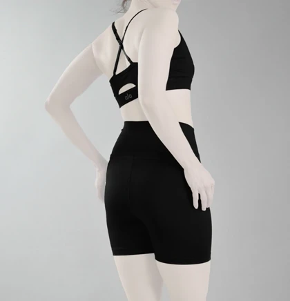 ست نیم‌تنه و کشاله بند ورزشی زنانه الو مدل 4B0153 مشکی