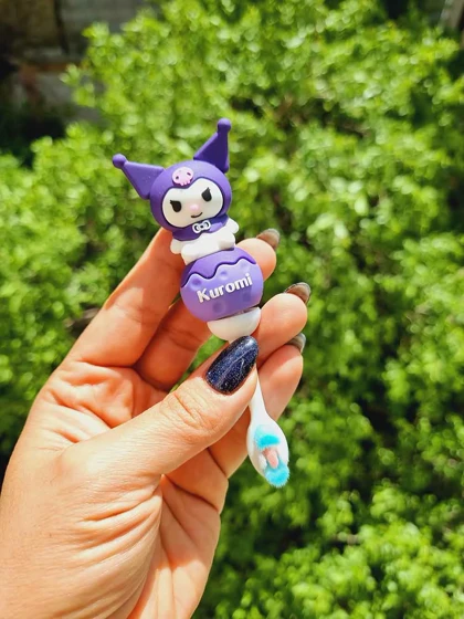 مسواک دسته سیلیکونی کرومی