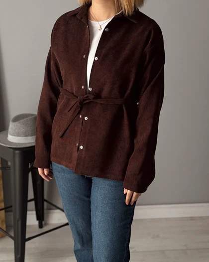 شومیز کتی Hope ( قهوه ای )