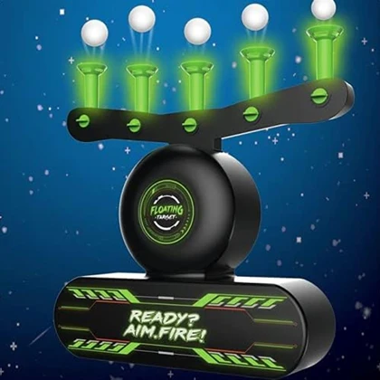 ست تفنگ بازی و سیبل هدف بادی مدل Hover Target Game