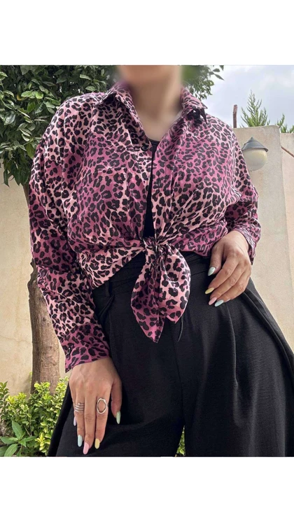 شومیز پلنگی ابرنگی 32850