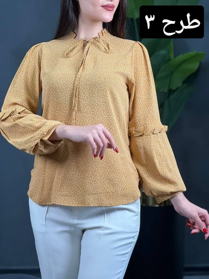 شومیز آستین چین کد 1509