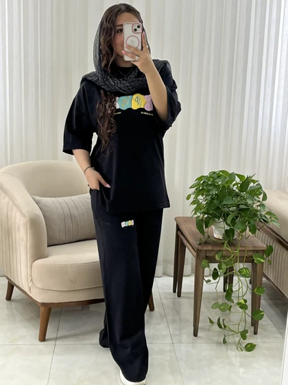 ست زنانه و دخترانه اسپرت تابستانه کد 615