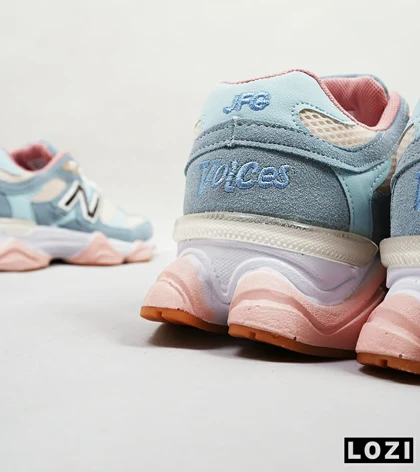 کفش کتانی زنانه آبی سفید صورتی NEW BALANCE 9060