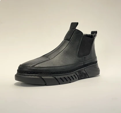 بوت ساق‌دار مردانه چرمی