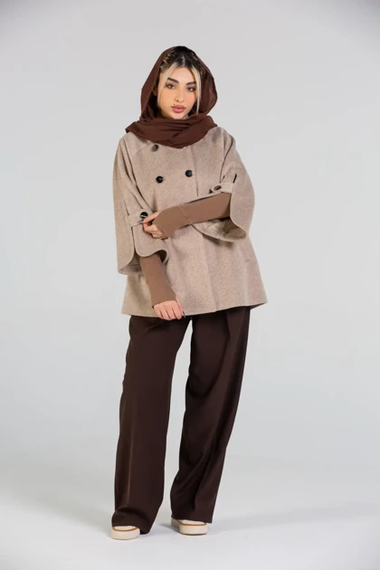 پالتو یقه ایستاده 6 دکمه