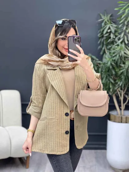 مانتو آستین پاگن نسترن