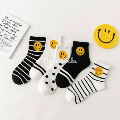 جوراب ساق‌دار طرح ایموجی