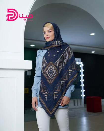 روسری وسط ساده نخی ترمه