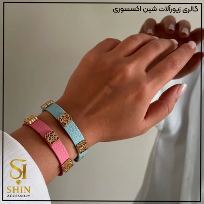 دستبند چرمی زنانه کد dzch15