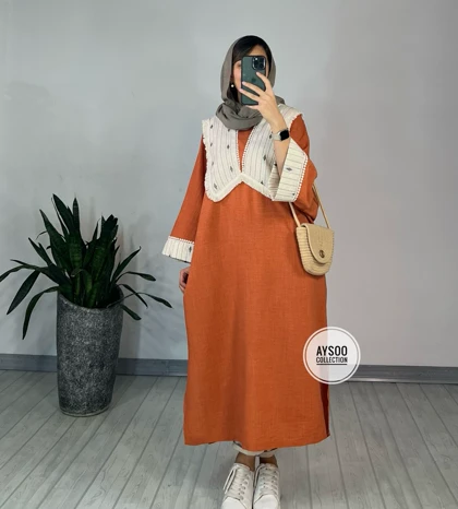 مانتو بلند مزونی ماهین