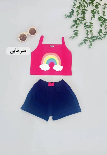 تاپ شورت رنگی دخترونه
