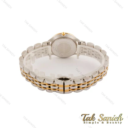 ساعت امپریوآرمانی زنانه دورنگ طلایی صفحه سیلور شماره خطی Armani-5435-L