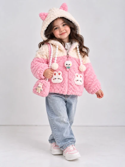 سویشرت خرگوش خزدار هوم کیدز