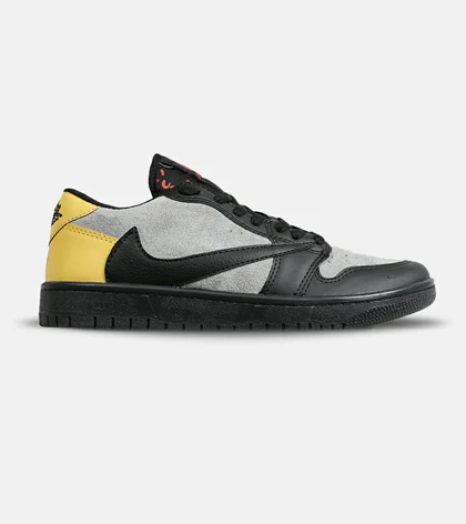 کفش کتانی مردانه طوسی مشکی خردلی NIKE travis scott