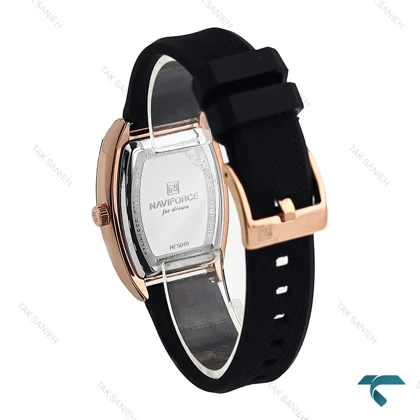 ساعت دخترانه نیوی فورس NF5049 رزگلد مشکی NaviForce-7012-L