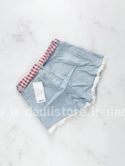 شورتک کوتاه جین کمربندی