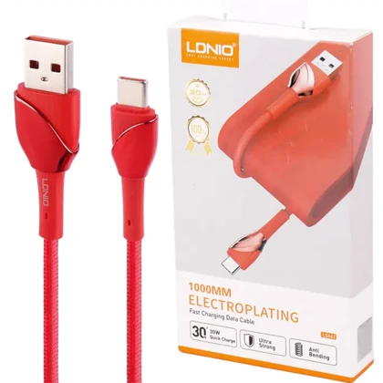 کابل شارژ یو اس بی به تایپ سی الدنیو مدل LS661 طول 1 متر