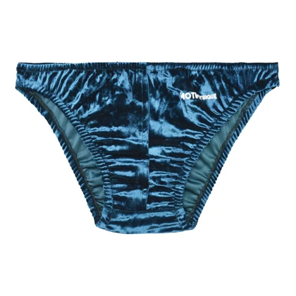 مایو بادی بیلدینگ مردانه موتی فیزیک مدل MTP-3P1442 مخملی آبی نفتی