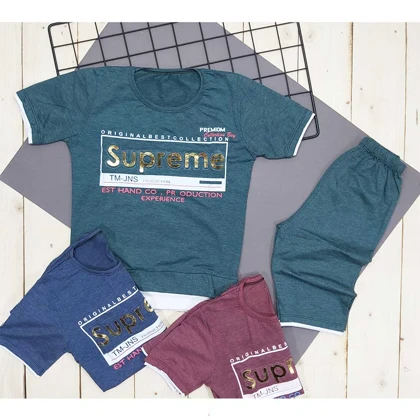 تیشرت شلوارک پسرانه supreme