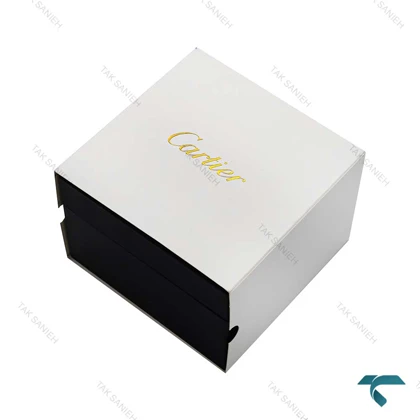 ساعت Cartier کارتیه تانک زنانه سیلور بند چرم آبی آسمانی Cartier-7218-L