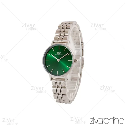 ساعت دنیل ولینگتون زنانه سیلور صفحه سبز اسمال 104862